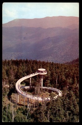 Postcard Observation Tower Atop Clingmans Dome