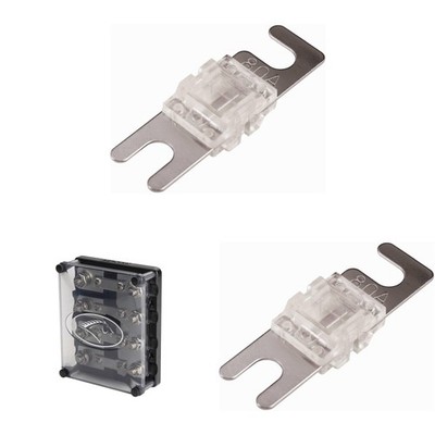 Kicker Warhorse HPFD4 Fused Way Distribution Block & (4 ) AFS 80 Amp Fuse Bundle