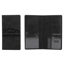 Leather Car Document Holder License Registration Insurance Organizer US