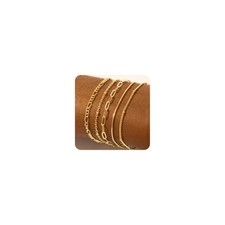 Gold Bracelets for Women, Dainty 14K Gold Plated Bracelet Stack for Women Trendy