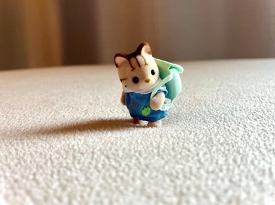 Mint ~ Calico Critters ~ Kindergarten ~ Shane ~ Sandy Striped Cat Family
