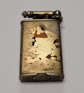 Vintage Clark Petite Gold Tone Lift Arm Lighter | Working Condition | RARE |