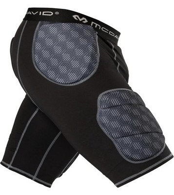 NWT MCDAVID Rival Football 5-Pad Girdle shorts-BLACK -sz XL Extra Large padded