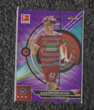 2022-23 Topps Finest Bundesliga Aaron Zahnter RC Purple Wave REF 24/250