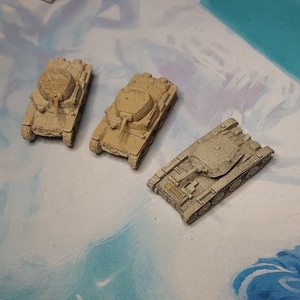 Ral Partha? painted (sand?) Metal Tank Miniatures 2400 Series War Games 1984?