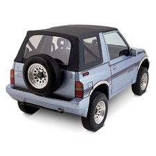 For Geo Tracker 1989-1994 Rampage Black Denim Factory Soft Top For Geo Tracker 1989-1994 Rampage Black Denim Factory Soft Top