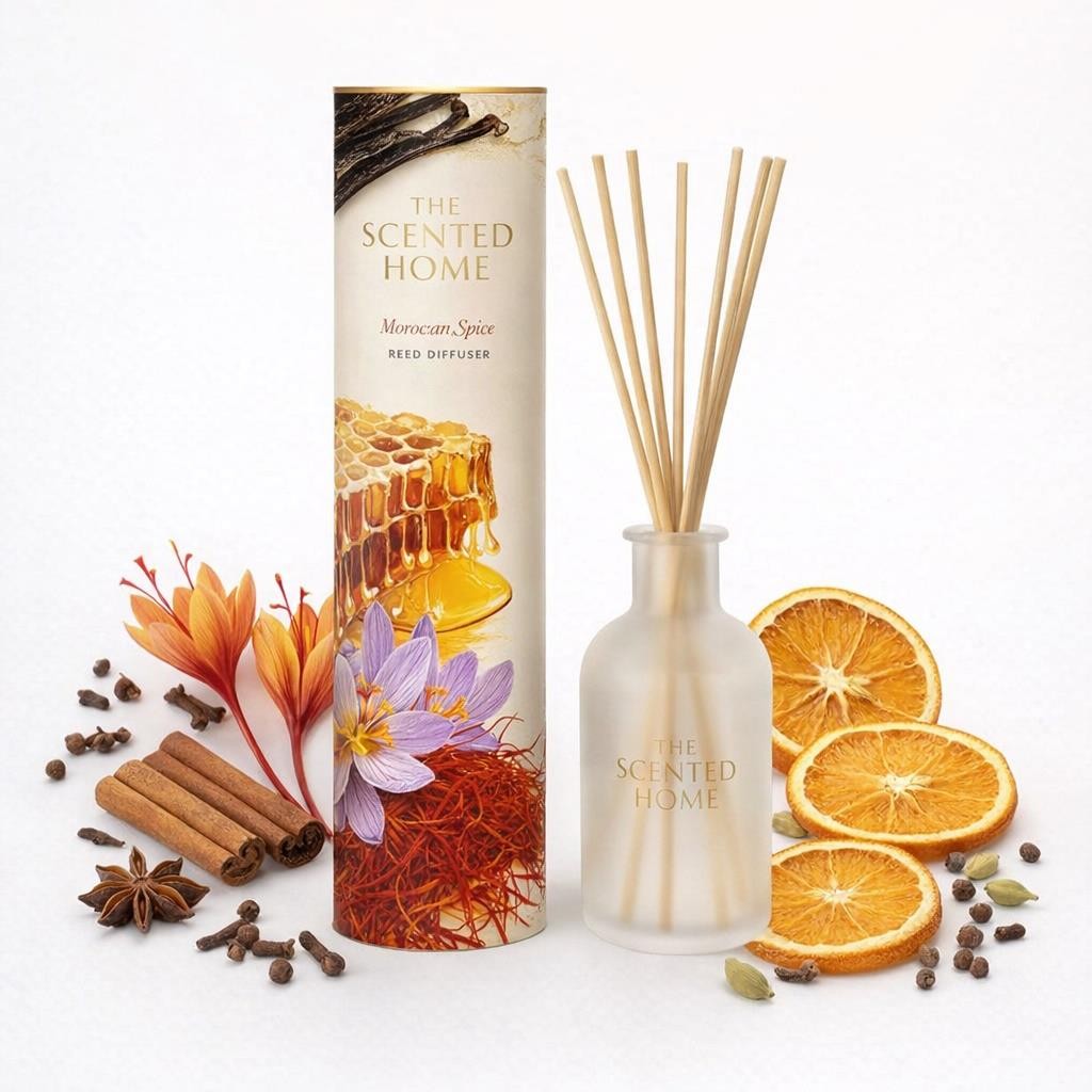 Reed Diffuser Moroccan Spice 150ml Giftable Long Lasting Luxury Home Fragrance