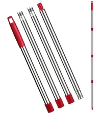 Spin Mop Replacement Handle - 4 Section Mop or Broom Handle/Stick Compatible ...