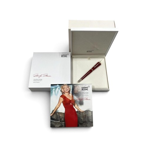 Montblanc Muses Marilyn Monroe Special Edition Fountain Pen 14K Red Pearl Mint