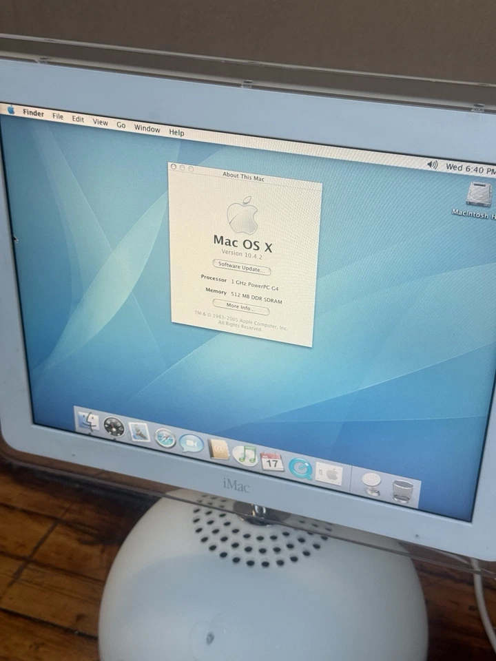 Apple iMac G4 Desktop Computer 2003 M6498 with Pro Keyboard & Mouse Tested Works - Image 2 of 4