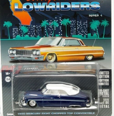 GREENLIGHT LOWRIDERS 1:64 1950 MERCURY EIGHT CHOPPED TOP CONVERTIBLE
