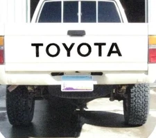 TOYOTA TAILGATE Vinyl Decal Sticker Emblem Logo Graphic  BLACK 31" Lettering