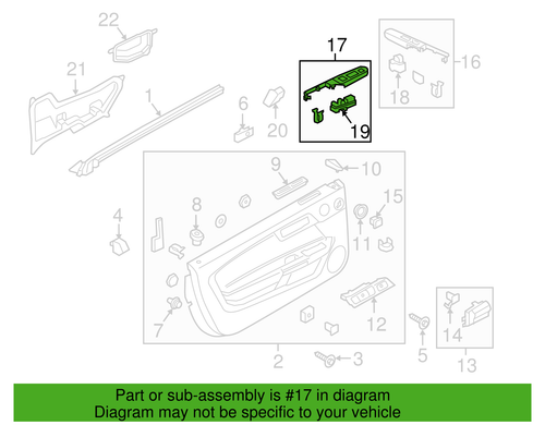 Genuine Ford OEM 15-23 Mustang Shelby Master Window Switch & Bezel FR3Z-14528-BC - Foto 2 di 12