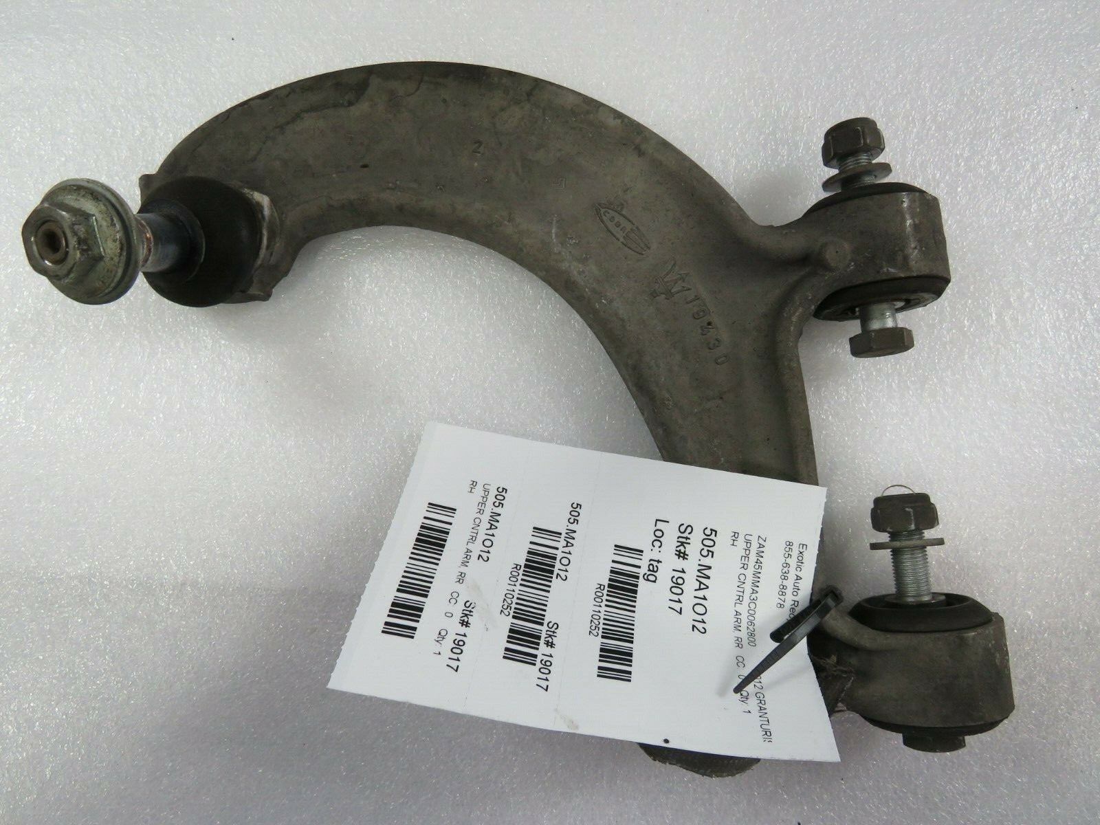 Maserati Granturismo, RH, Right Rear Upper Control Arm, Used