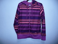Under Armour Storm Hoodie Womens Size M Striped Blue Pink Purple Full Zip UA