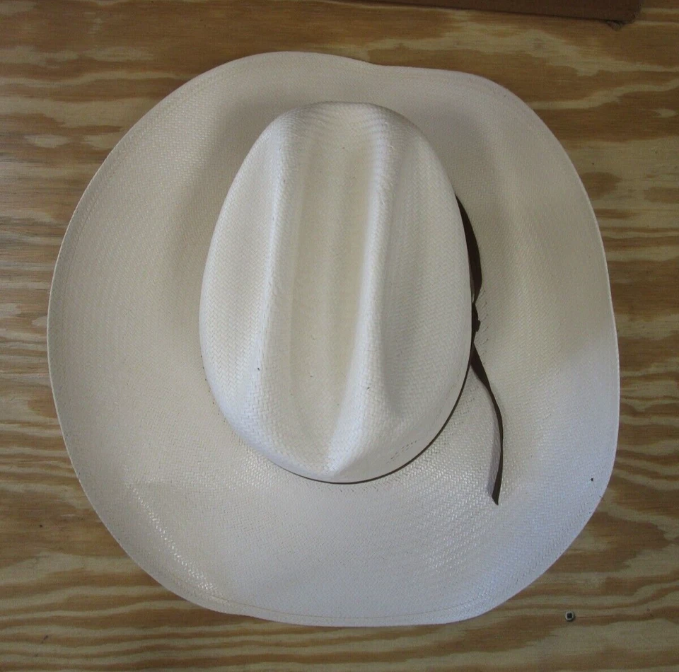 Sombrero Stetson DE COLECCIÓN Hombres 7 1/8 Blanco Vaquero Hueso Rodeo Western Outback EE. UU. * Foto 2 de 4