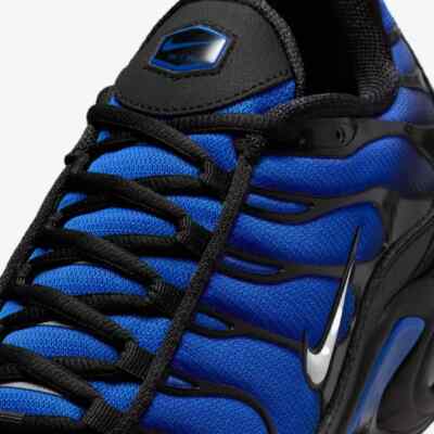 NEW Nike Air Max Plus Premium Black Racer Blue FQ7331-001 Men Size 11 Nike Air Max Plus Premium Sneakers Shoes Black/Racer Blue  main image 4