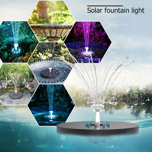 Solar Powered Fountain Water Pump Bird Bath Floating Garden Pond Pool Fish Tanks - Picture 5 of 22