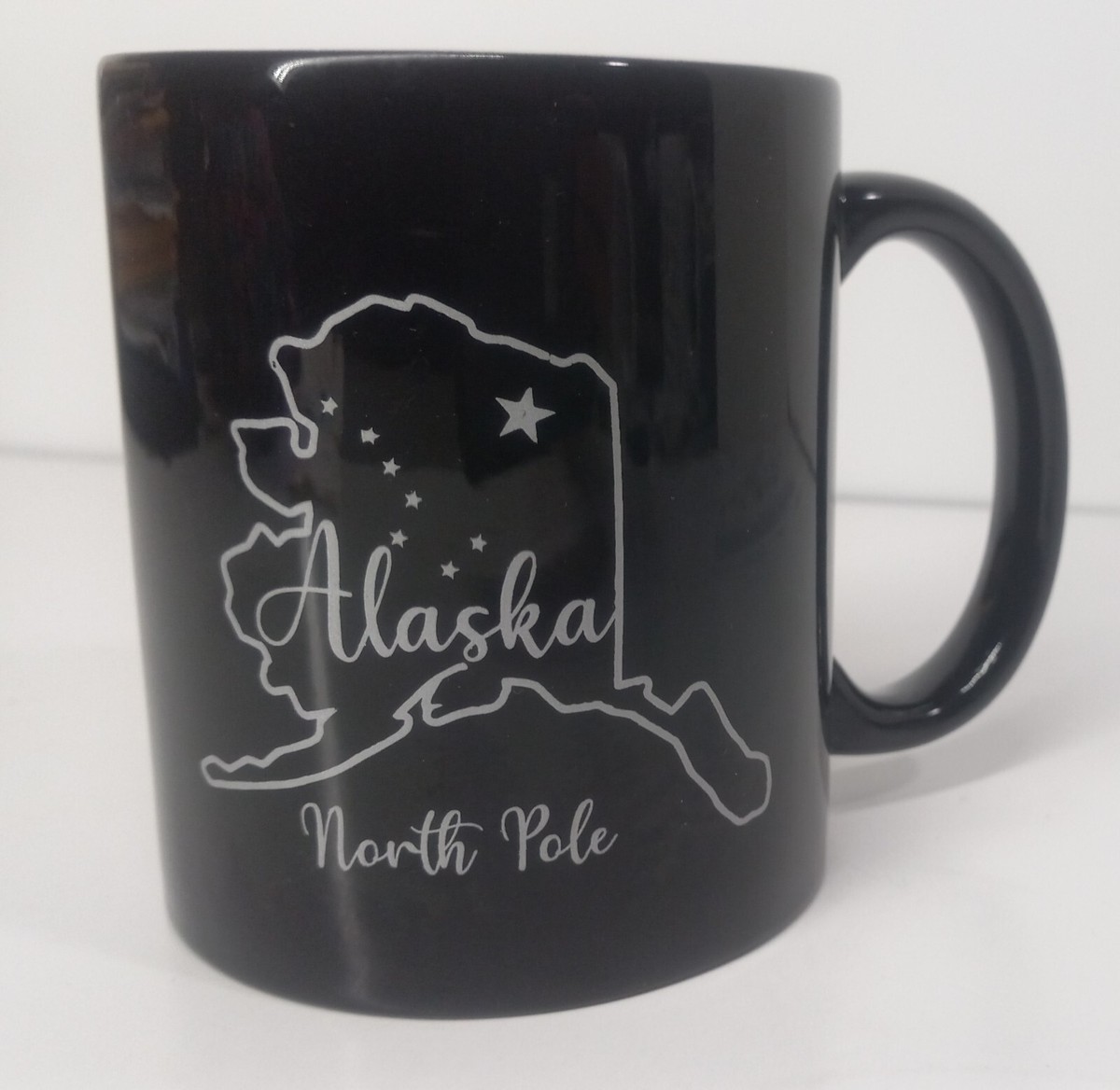 Alaska Ceramic Coffee Tea Mug 12oz State Outline North Pole Star Big Dipper  | eBay