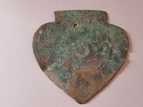 Roman military copper alloy mount f/d Aberford UK Please see description LA165k