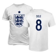 England 2018 Soccer #8 Alli DELE World Cup T-Shirt