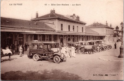 AIX-LES-BAINS - La Gare The Station Postcard - France