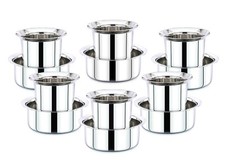 Mini verres à thé en acier inoxydable 100 ml chaque verre de service traditio...