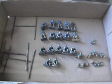 Rare Lot of 21 Vintage Eire Metal Football Figures with Goalposts