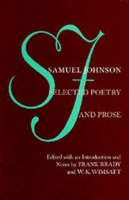 Samuel Johnson: Selected Poetry and Prose, Brady, Frank,Wimsatt, William, New Bo