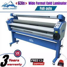USA! 110V 63" Full-auto Roll Large Format Cold Laminator Machine Heat Assisted