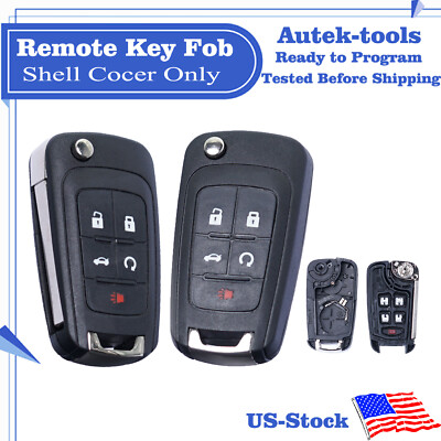 2 for 2011 2012 2013 2014 2015 2016 Chevy Equinox Malibu GMC Key Fob Shell Case