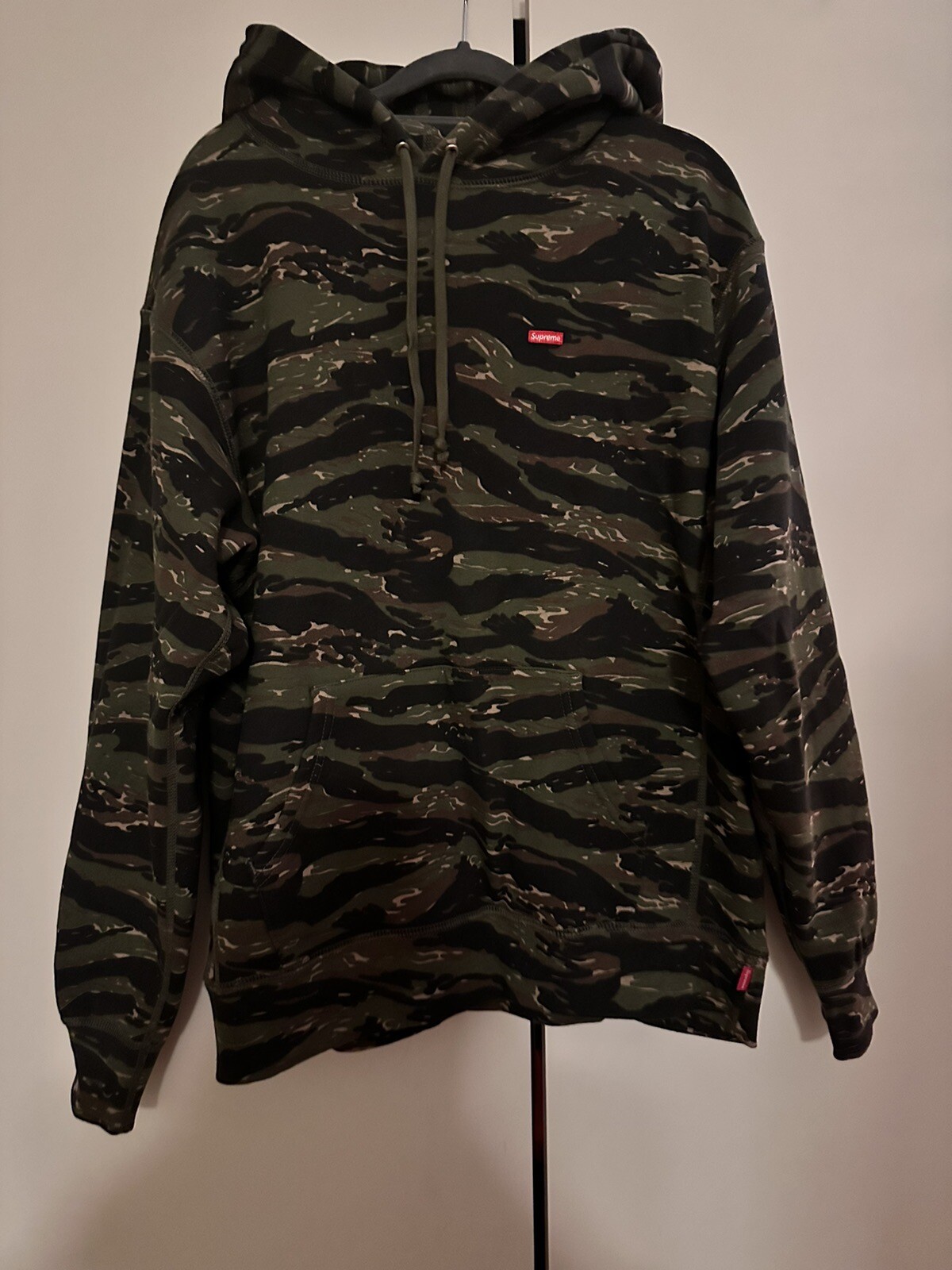 SUPREME - Small Box Logo Camo Drawstring Pull Ove… - image 14
