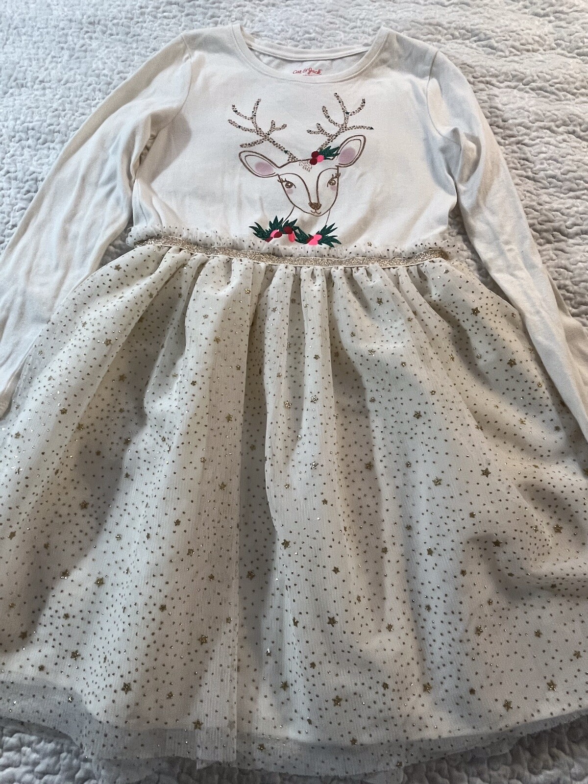 cat and jack reindeer dress