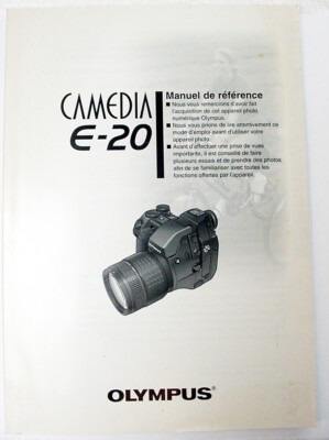 Olympus Camedia E-20  Instructions (In French) | 2001 | 210p | NOS | New | $9.25