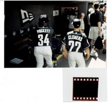 2001 Kirby Puckett Kody Clemens Photo Seattle All Star Dugout Snapshot Type 1