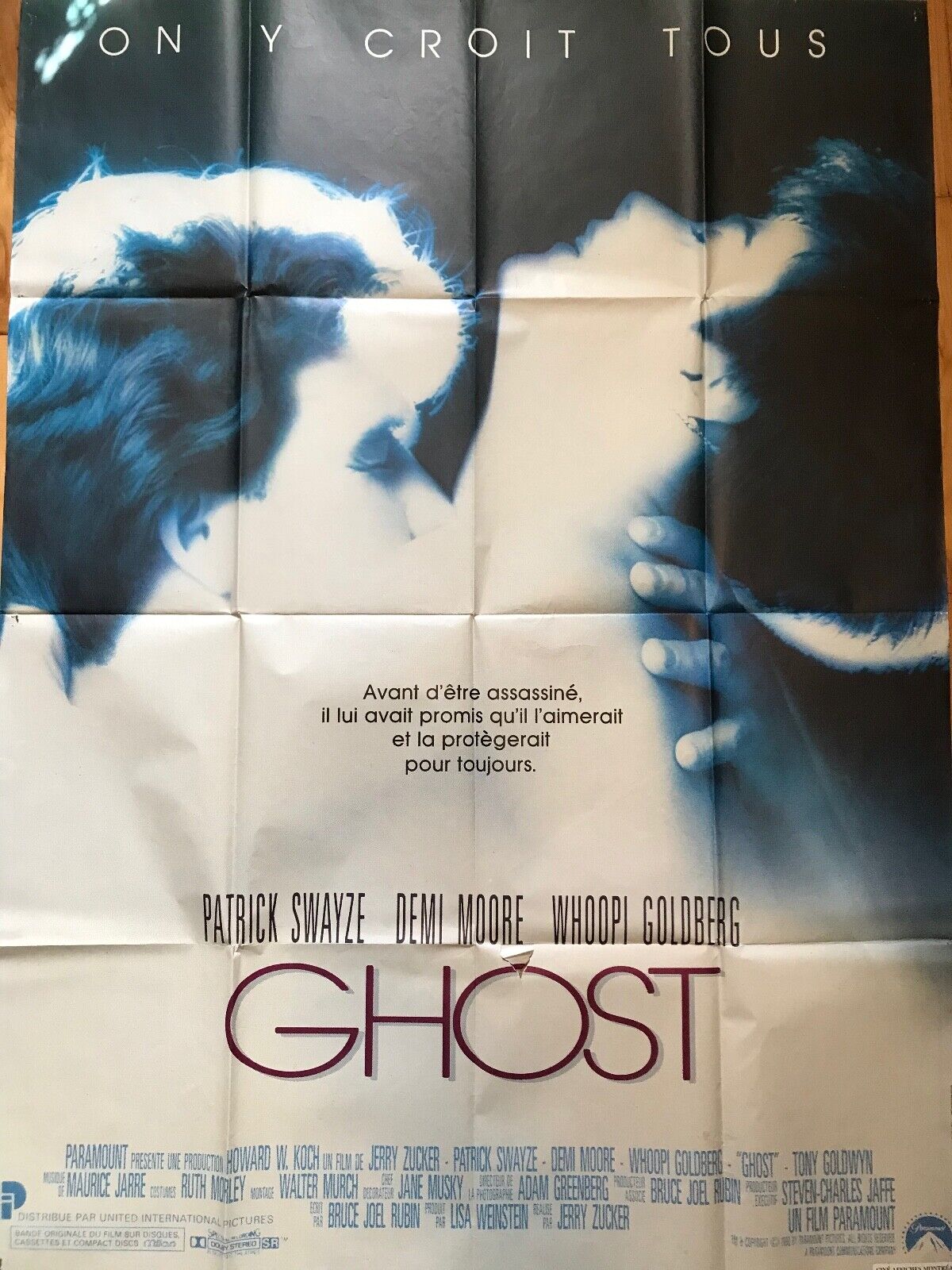 Ghost (1990) Jerry Zucker French Movie Poster 62