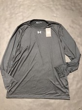 Mens Under Armour Locker Tee 2.0 Long Sleeve Black Size Medium NEW