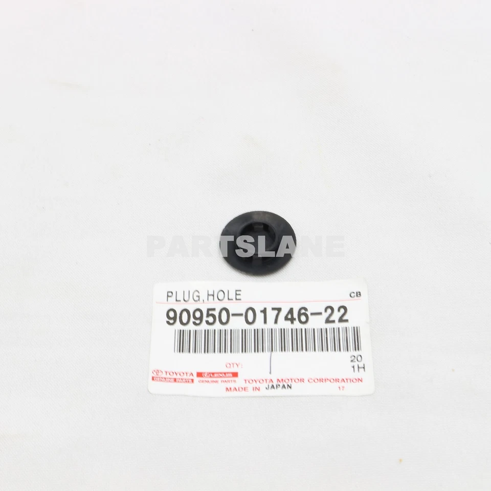 90950-01746-22 Toyota OEM Genuine PLUG, HOLE(FOR FRONT DOOR TRIM BOARD) - Изображение 2 из 2