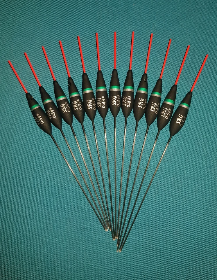 SRG POLE FLOATS *SCHNÄPPCHEN* 12 x verschiedene hochwertige Angelschwimmer (Pack 316R/Y12)