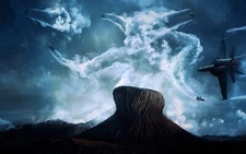 Aircraft sky military desktopography vehicle Custom Gaming Mat Desk 2794