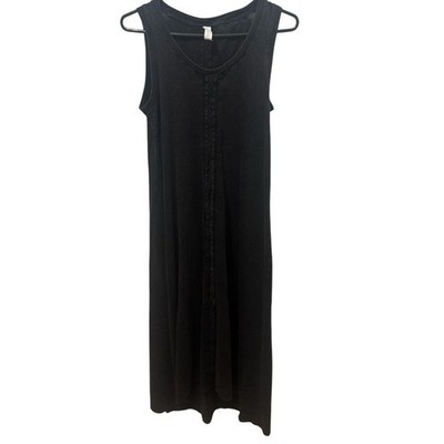 Daily Practice Black Acid Wash Tank Dress Size XS