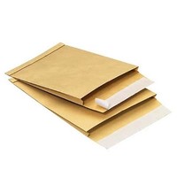 300 Faltentaschen Din B4 Klotzboden 2 Cm Schmal Braun Haftklebend GroßBrief