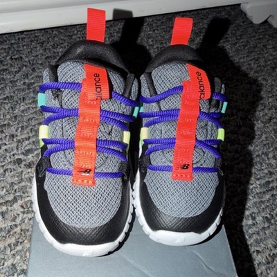 New Balance Playgruv V1 Bungee Unisex Kids Gray Multicolor Mesh Sneakers Size 6