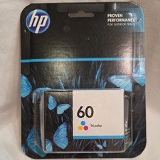 Genuine HP 60 Tri-color Ink Cartridge CC643WN 140 EXP 02/2014