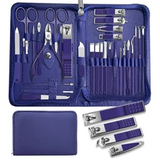 Manicure Set Personal Care Mens Grooming Kit, 30 in 1 Professional Manicure Kit