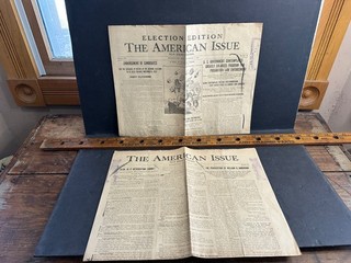 2 1923 Issues THE AMERICAN ISSUE Prohibition Newspaper Burlington NJ Lukens