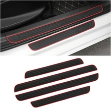 4pcs For Ford Accessories Car Door Threshold Sill Covers Edge Step Protector