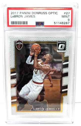 2017 Panini Donruss Optic LeBRON JAMES Basketball Card PSA 9 MINT