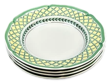 Villeroy & Boch French Garden Orange Rim Soup Bowl Large Set of 4