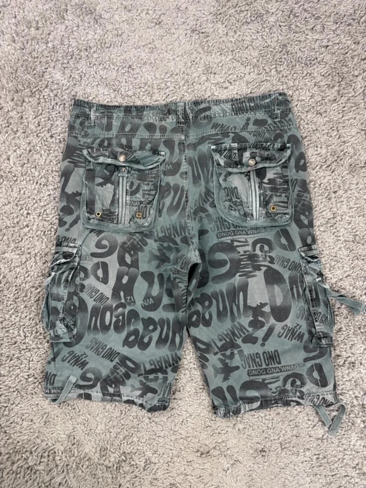Army Cargo Shorts Men’s W38 Camo Relaxed Fit